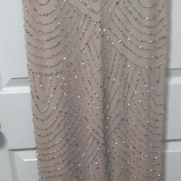 ADRIANNA PAPELL Art deco blouson beaded go… - Picture 4 of 8